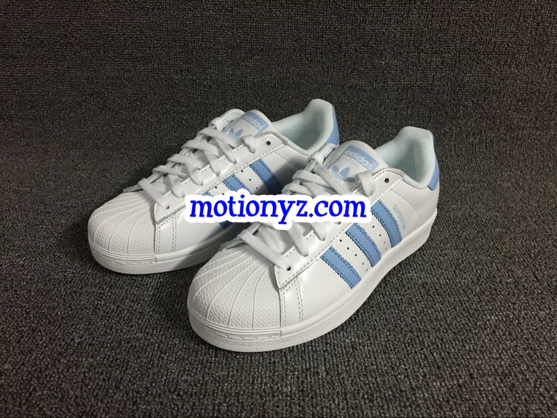 Adidas Superstar Light Blue Stripes